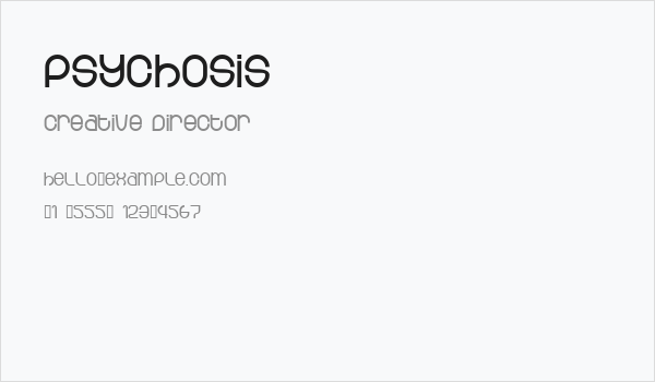 Psychosis Business Card