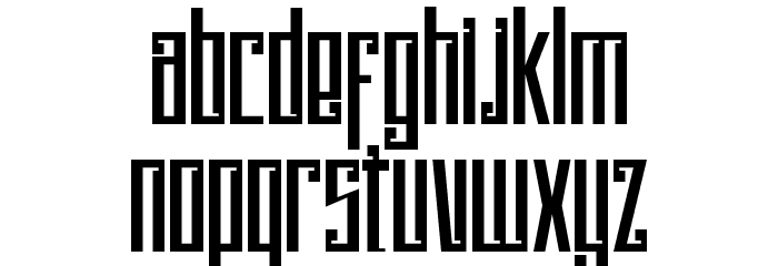 Psychotic Robots Font LOWERCASE