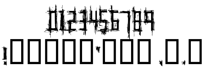 Psychotic Font OTHER CHARS