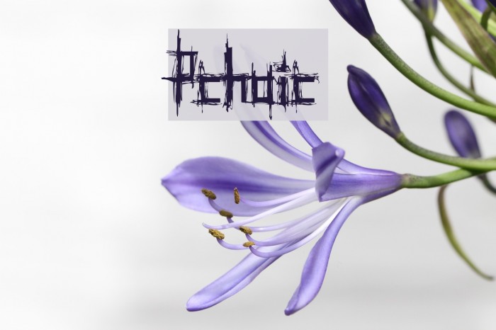 Psychotic Font examples