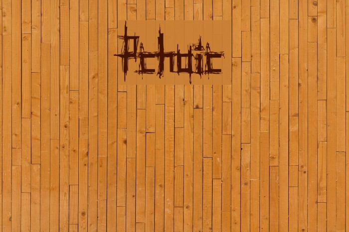 Psychotic Font examples