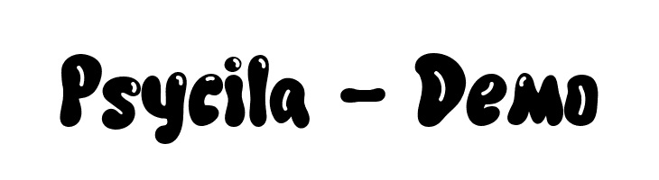 Psycila - Demo  Descarca Fonturi Gratis