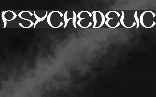 psychedelic Font examples