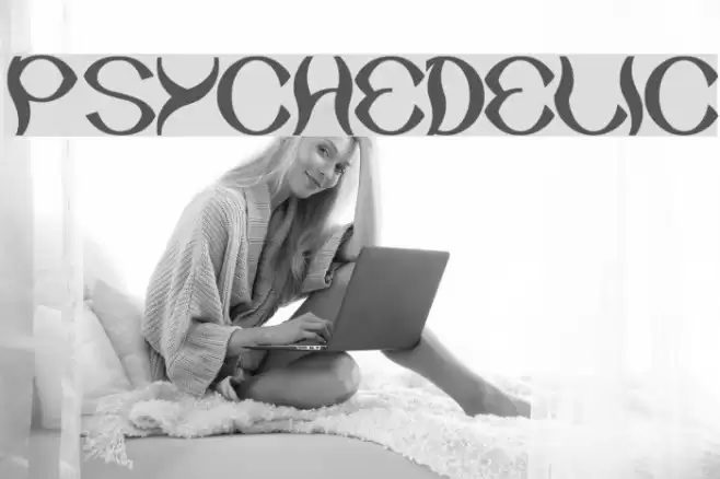 psychedelic Font examples