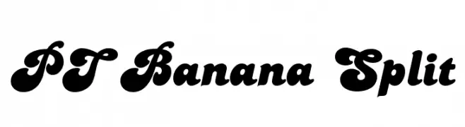PT Banana Split  Скачать бесплатные шрифты