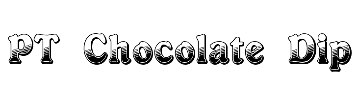 PT Chocolate Dip Font