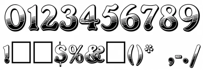 PT Chocolate Dip Font OTHER CHARS