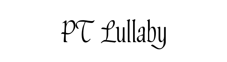 PT Lullaby Font
