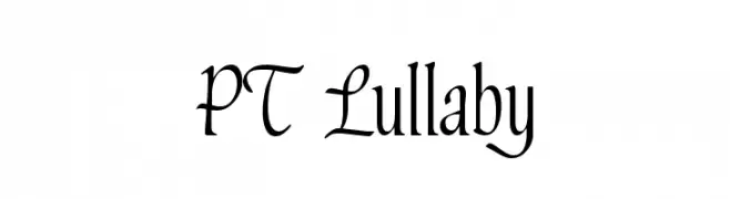 PT Lullaby  Frei Schriftart Herunterladen