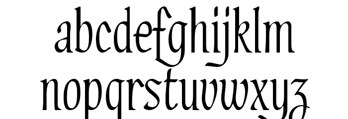 PT Lullaby Font LOWERCASE