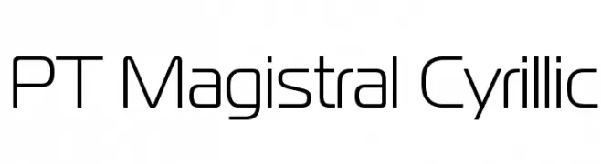 PT Magistral Cyrillic  免费字体下载