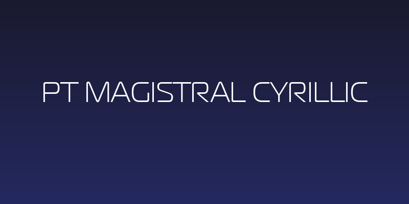 PT Magistral Cyrillic Social Header