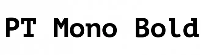 PT Mono Bold  لخطوط تنزيل