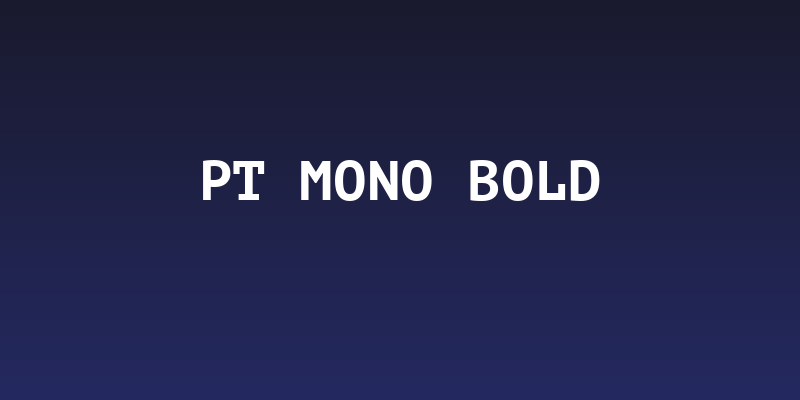 PT Mono Bold Social Header