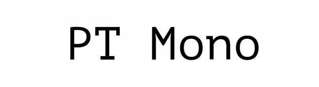 PT Mono  フリーフォントのダウンロード