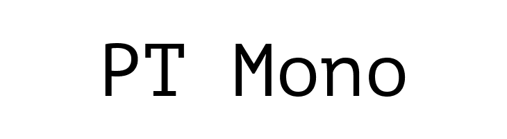 PT Mono  Descarca Fonturi Gratis