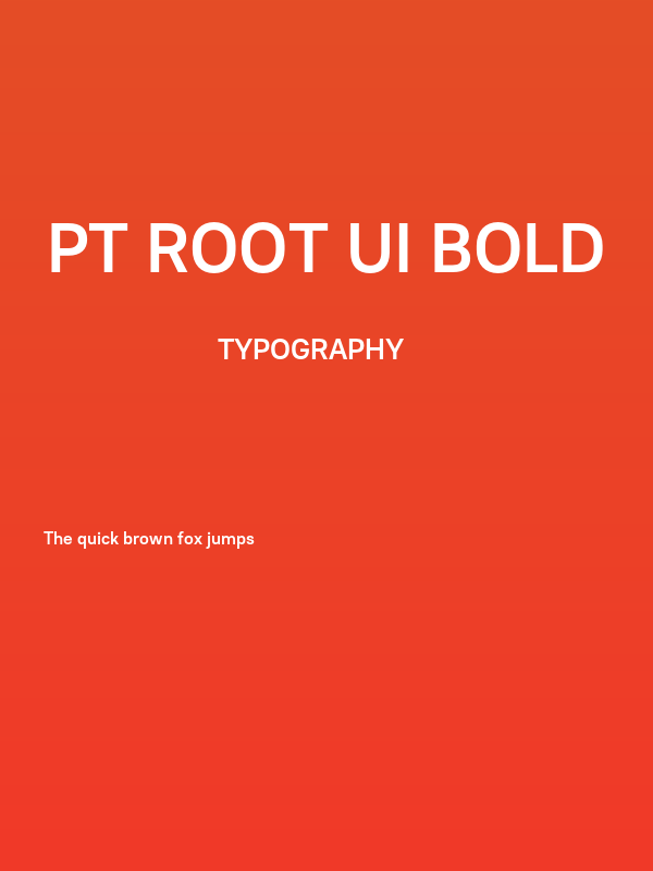 PT Root UI Bold Poster