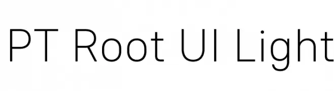 PT Root UI Light  Frei Schriftart Herunterladen