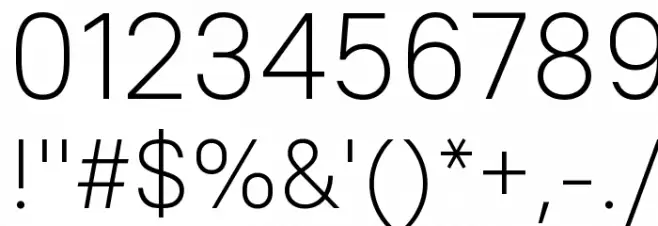 PT Root UI Light Font OTHER CHARS
