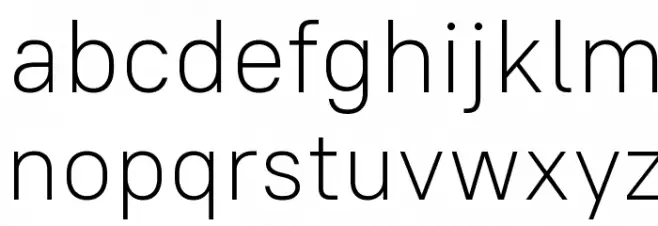 PT Root UI Light Schriftart Kleinbuchstaben