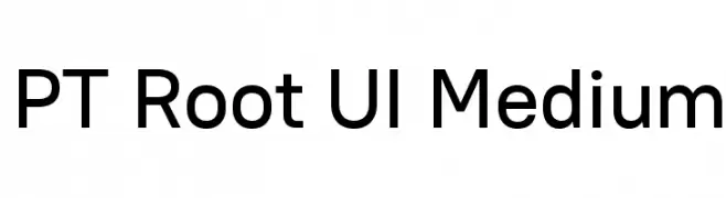 PT Root UI Medium  font caratteri gratis