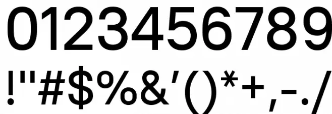 PT Root UI Medium Font OTHER CHARS