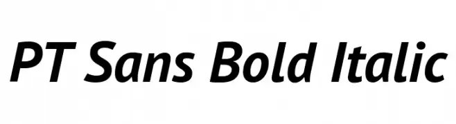 PT Sans Bold Italic  baixar fontes gratis