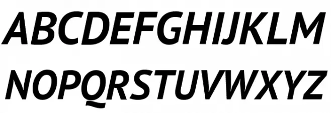 PT Sans Bold Italic फ़ॉन्ट अपरकेस