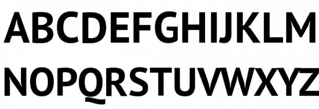 PT Sans Bold フォント 大文字