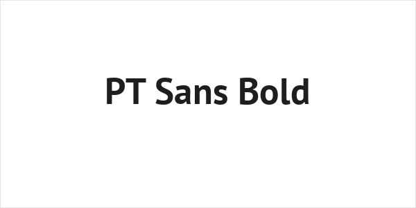 PT Sans Bold Logo