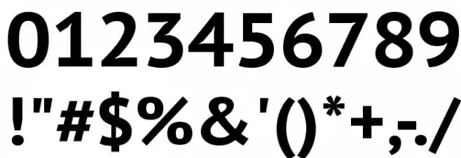 PT Sans Caption Bold Font OTHER CHARS