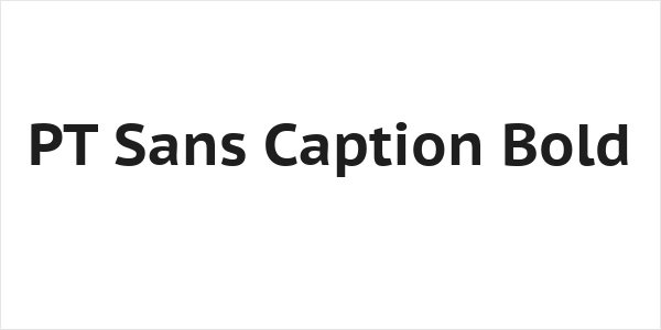 PT Sans Caption Bold Logo