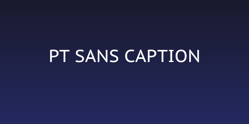 PT Sans Caption Social Header