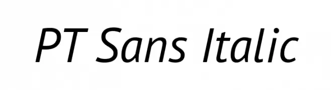 PT Sans Italic  baixar fontes gratis