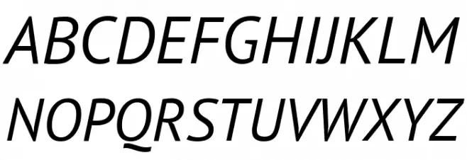 PT Sans Italic Polices MAJUSCULES