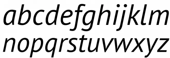 PT Sans Italic Fuentes MINÚSCULAS