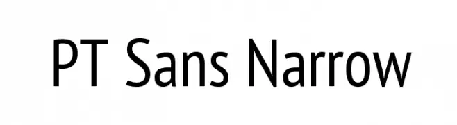 PT Sans Narrow  Frei Schriftart Herunterladen