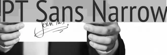 PT Sans Narrow Font examples