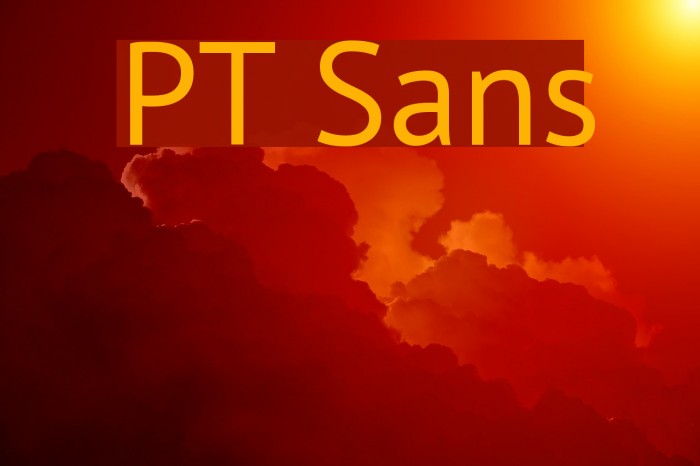 PT Sans Font examples