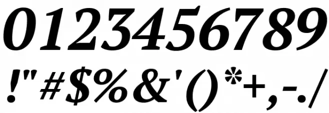 PT Serif Bold Italic Font OTHER CHARS