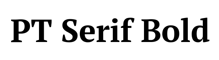 PT Serif Bold Font