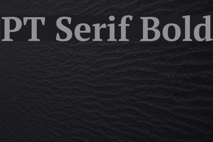 PT Serif Bold Font examples