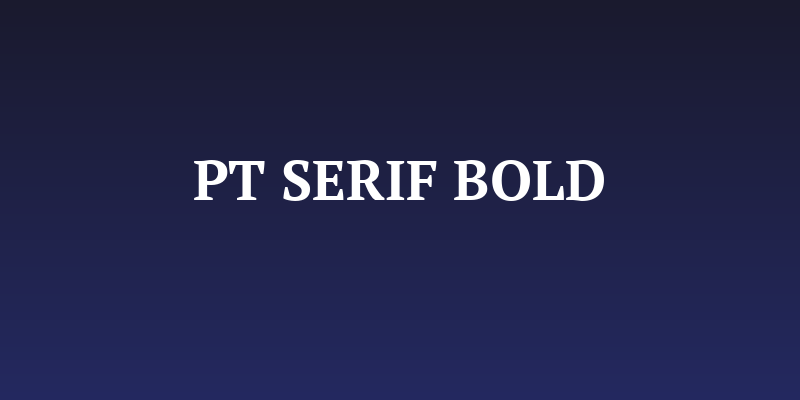 PT Serif Bold Social Header