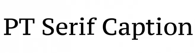 PT Serif Caption  Frei Schriftart Herunterladen