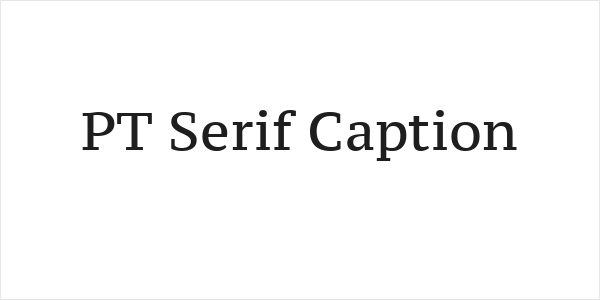 PT Serif Caption Logo