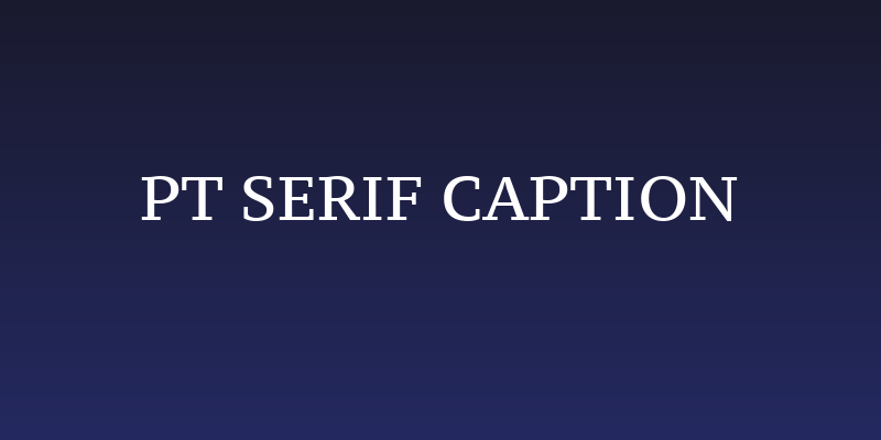 PT Serif Caption Social Header