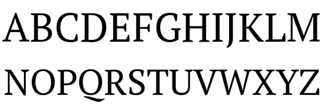 PT Serif Schriftart Groß