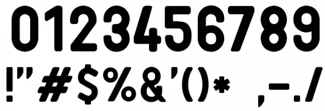PTF NORDIC Rnd フォント その他の文字