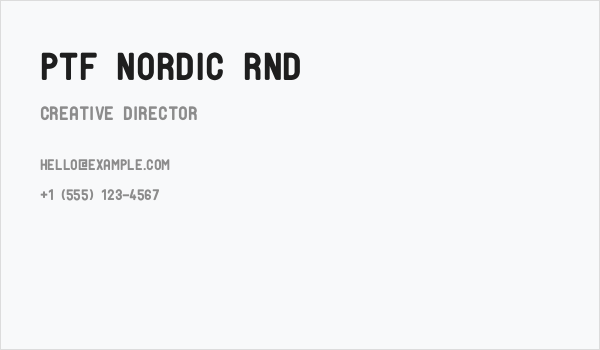 PTF NORDIC Rnd Business Card