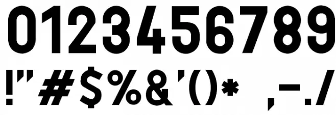 PTF NORDIC Std Font OTHER CHARS